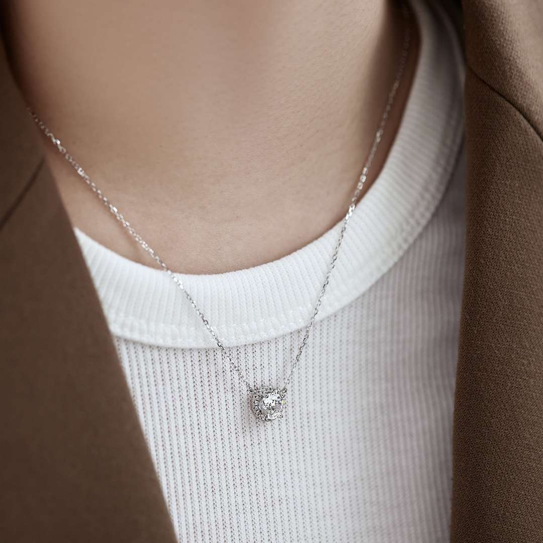 [Echo Fine ]Luxurious Round Cut Necklace