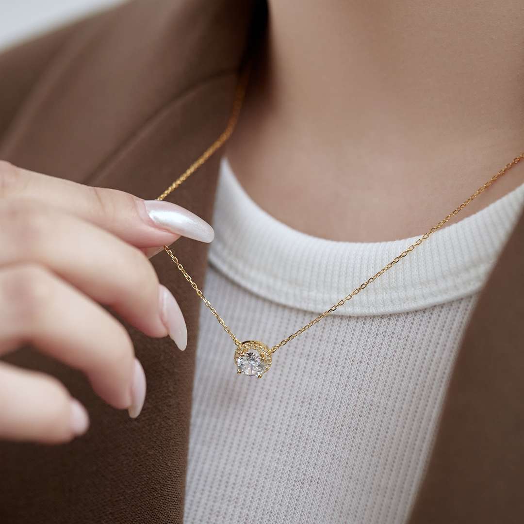 [Echo Fine ]Luxurious Round Cut Necklace