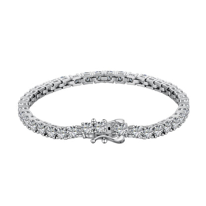 [Echo Fine ]Luxurious Ornate Round Cut Tennis Bracelet