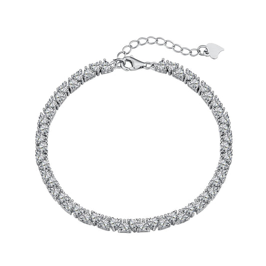 [Echo Fine ]Dazzling Romantic Heart Shape Lover Bracelet