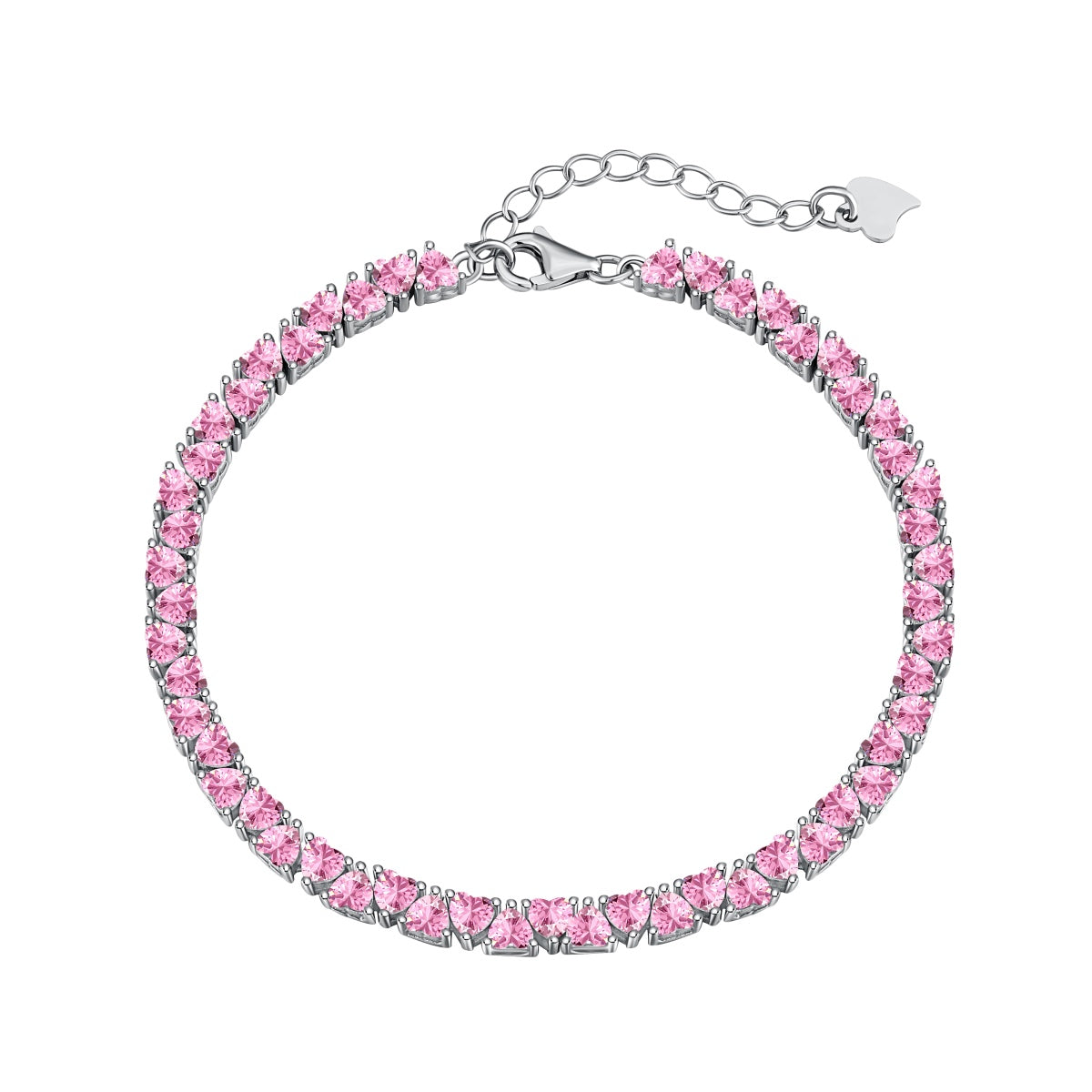 [Echo Fine ]Dazzling Romantic Heart Shape Lover Bracelet