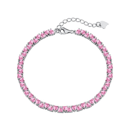 [Echo Fine ]Dazzling Romantic Heart Shape Lover Bracelet