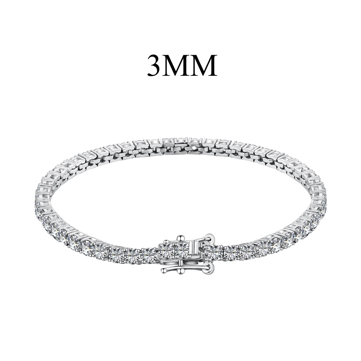 [Echo Fine ]Radiant Colorful Round Cut Party Bracelet