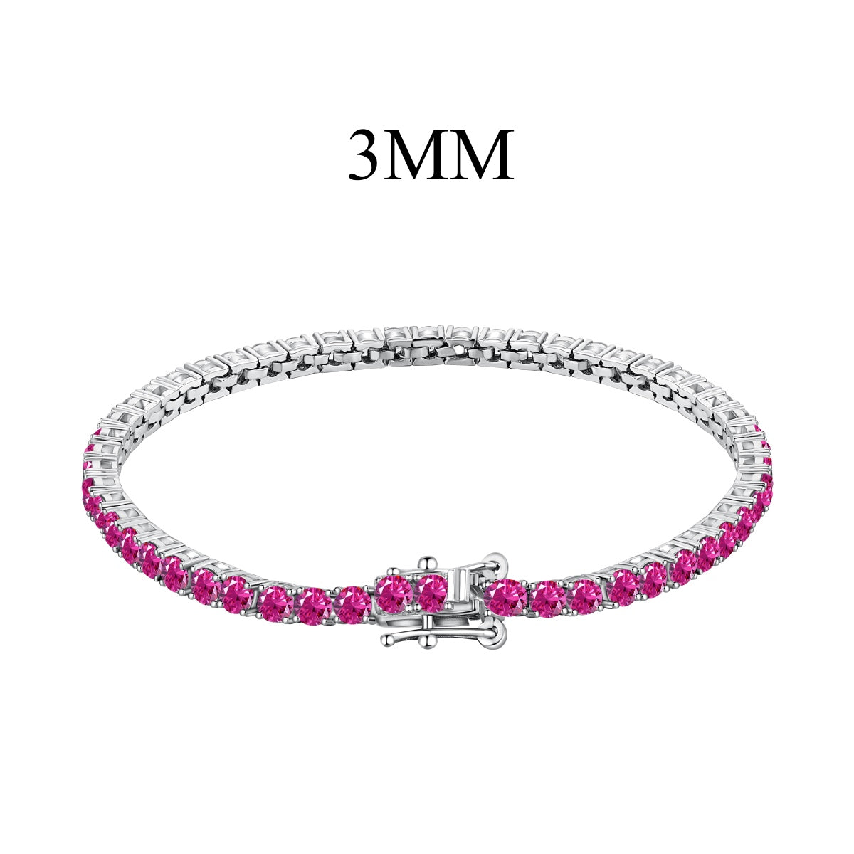 [Echo Fine ]Radiant Colorful Round Cut Party Bracelet