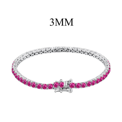 [Echo Fine ]Radiant Colorful Round Cut Party Bracelet