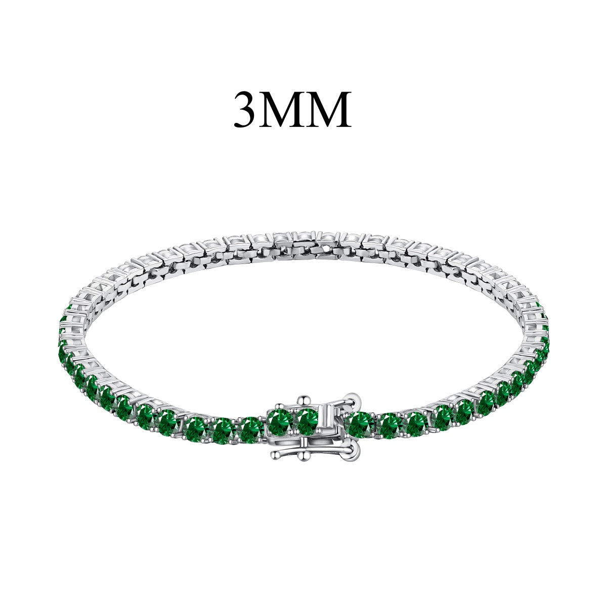 [Echo Fine ]Radiant Colorful Round Cut Party Bracelet