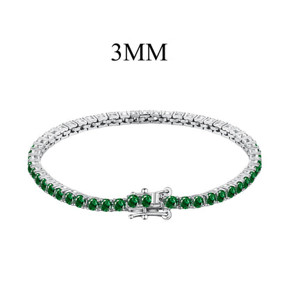 [Echo Fine ]Radiant Colorful Round Cut Party Bracelet