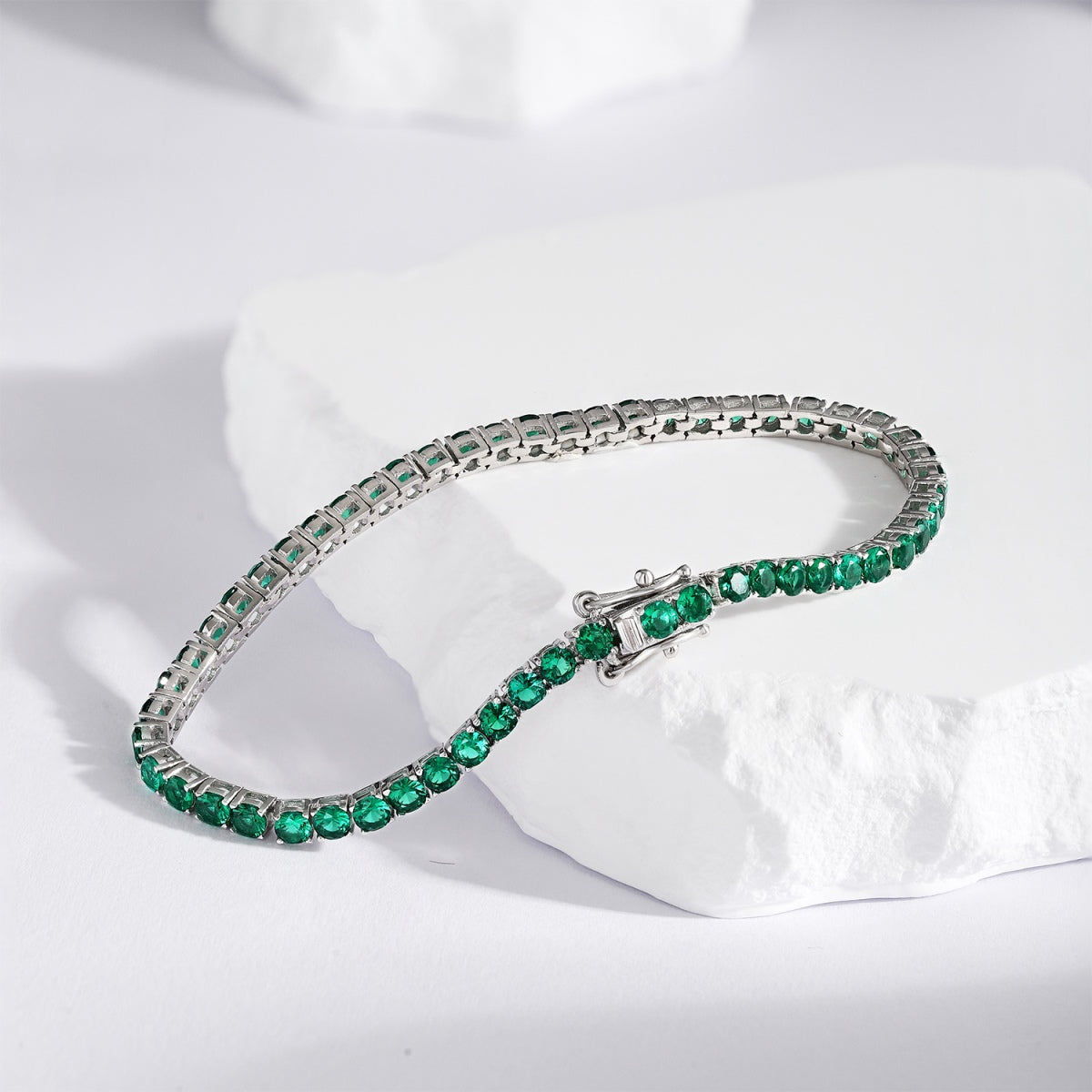 [Echo Fine ]Radiant Colorful Round Cut Party Bracelet