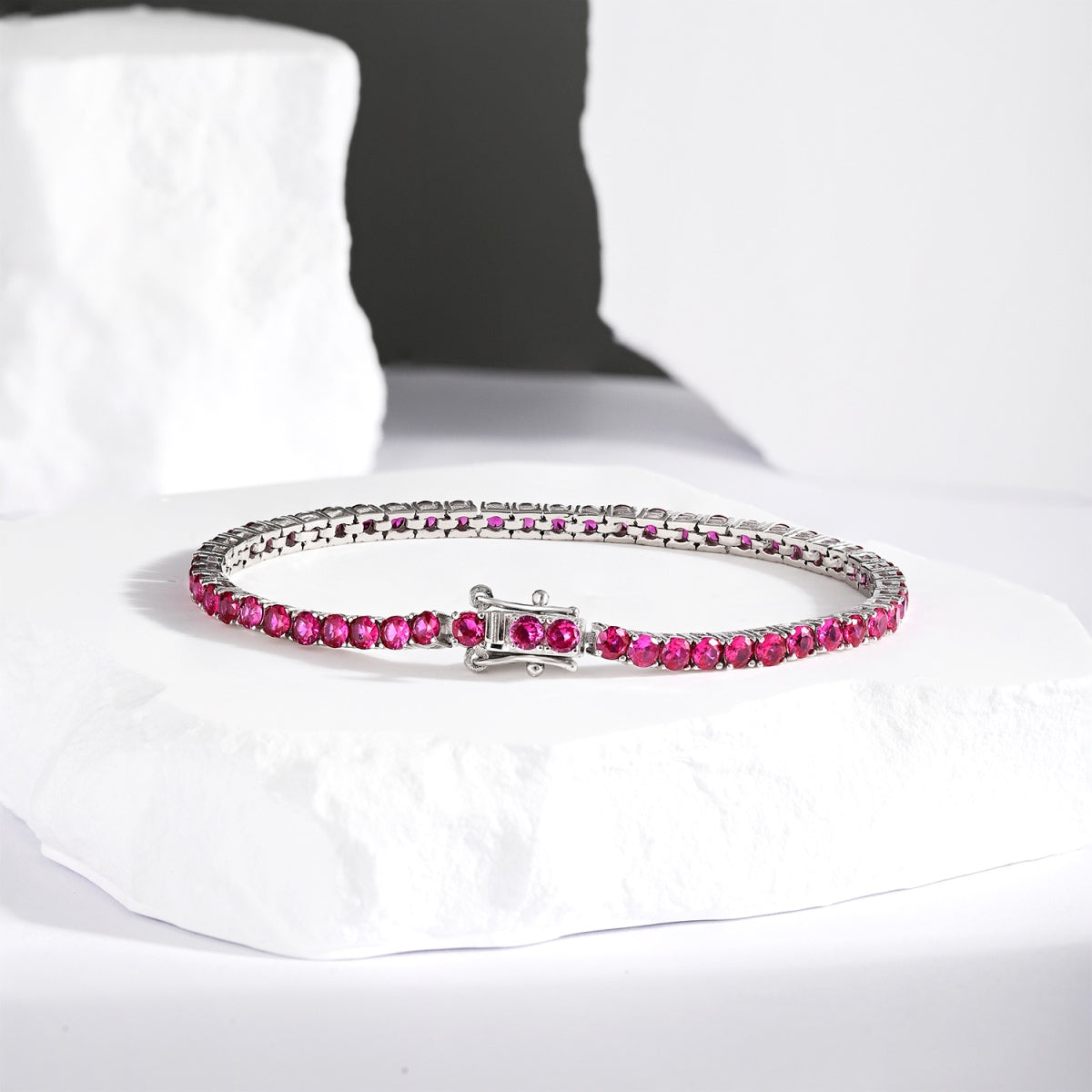 [Echo Fine ]Radiant Colorful Round Cut Party Bracelet