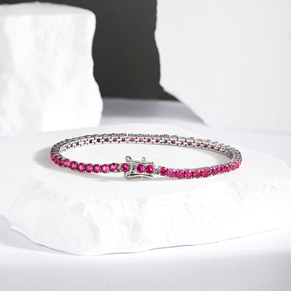 [Echo Fine ]Radiant Colorful Round Cut Party Bracelet