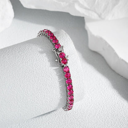 [Echo Fine ]Radiant Colorful Round Cut Party Bracelet