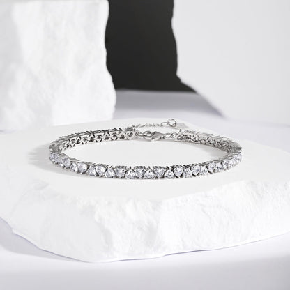 [Echo Fine ]Dazzling Romantic Heart Shape Lover Bracelet