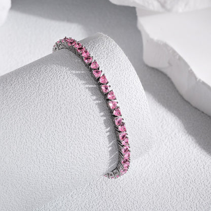 [Echo Fine ]Dazzling Romantic Heart Shape Lover Bracelet