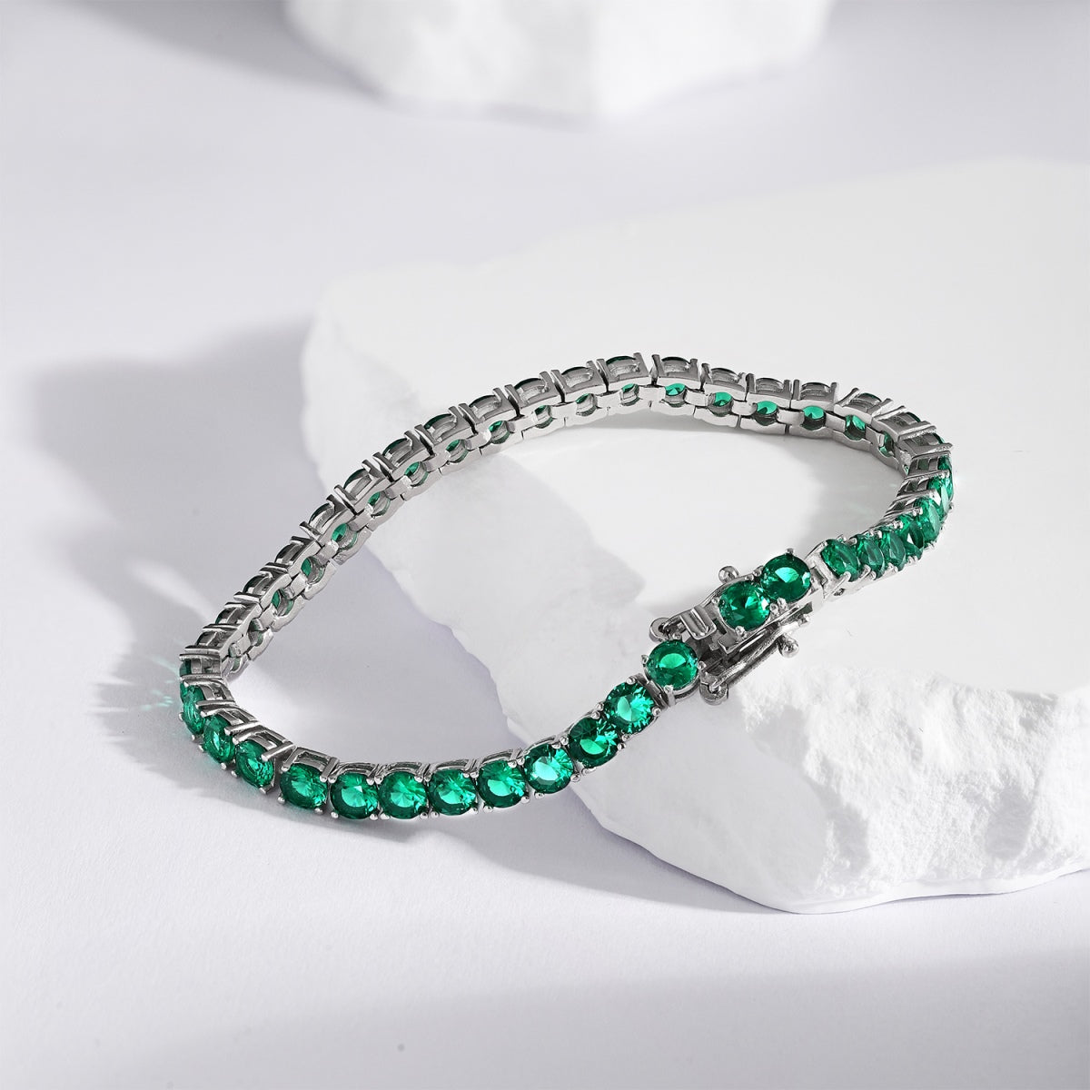 [Echo Fine ]Radiant Colorful Round Cut Party Bracelet