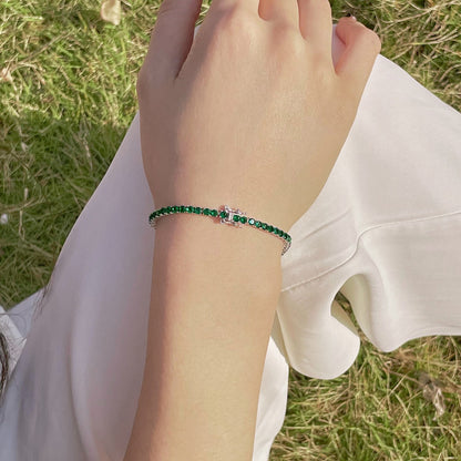 [Echo Fine ]Radiant Colorful Round Cut Party Bracelet