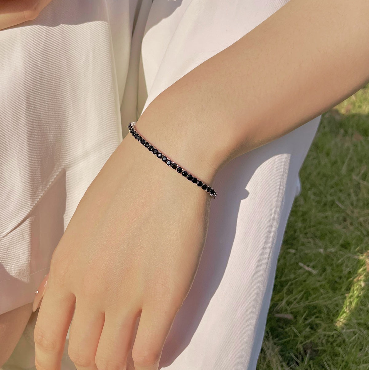 [Echo Fine ]Radiant Colorful Round Cut Party Bracelet