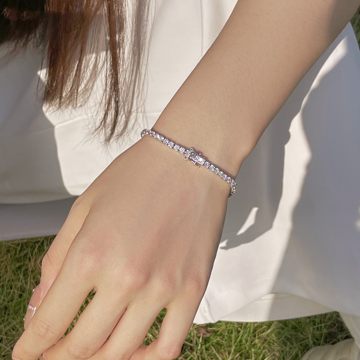 [Echo Fine ]Radiant Colorful Round Cut Party Bracelet
