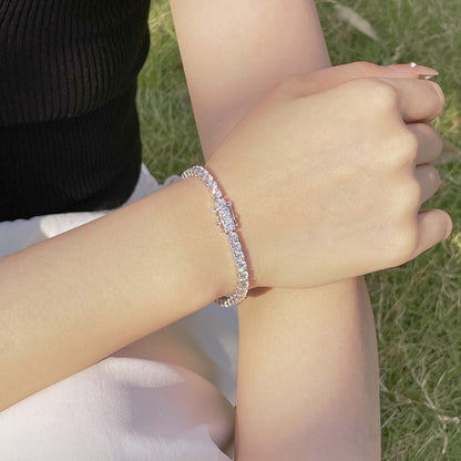 [Echo Fine ]Radiant Colorful Round Cut Party Bracelet