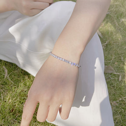 [Echo Fine ]Radiant Colorful Round Cut Party Bracelet
