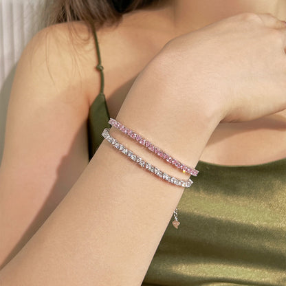 [Echo Fine ]Dazzling Romantic Heart Shape Lover Bracelet