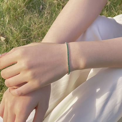 [Echo Fine ]Radiant Colorful Round Cut Party Bracelet