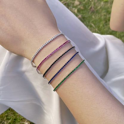 [Echo Fine ]Radiant Colorful Round Cut Party Bracelet