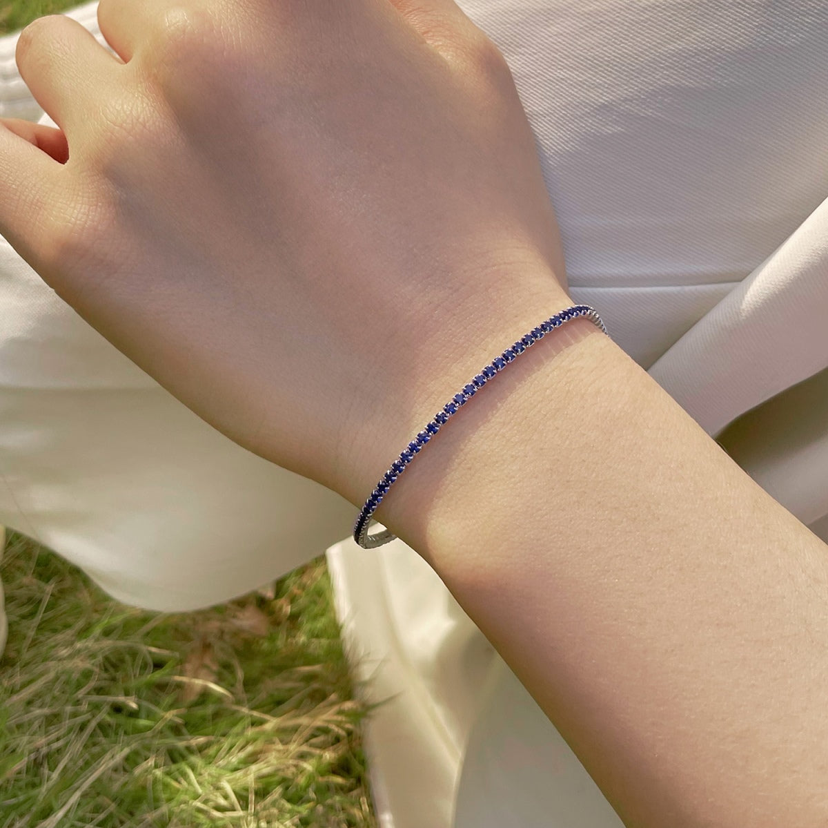 [Echo Fine ]Radiant Colorful Round Cut Party Bracelet