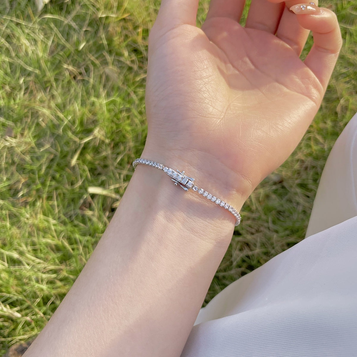 [Echo Fine ]Radiant Colorful Round Cut Party Bracelet