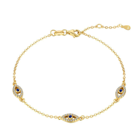 [Echo Fine ]Evil Eye Shape Pendent Necklace