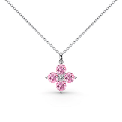 [Echo Fine ]Four-Leaf Clover And Eight-Pointed Star Necklace