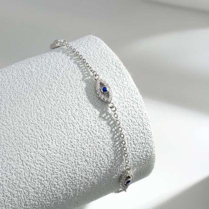 [Echo Fine ]Evil Eye Shape Pendent Necklace