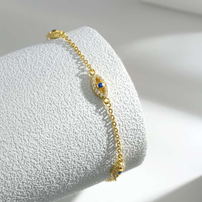 [Echo Fine ]Evil Eye Shape Pendent Necklace