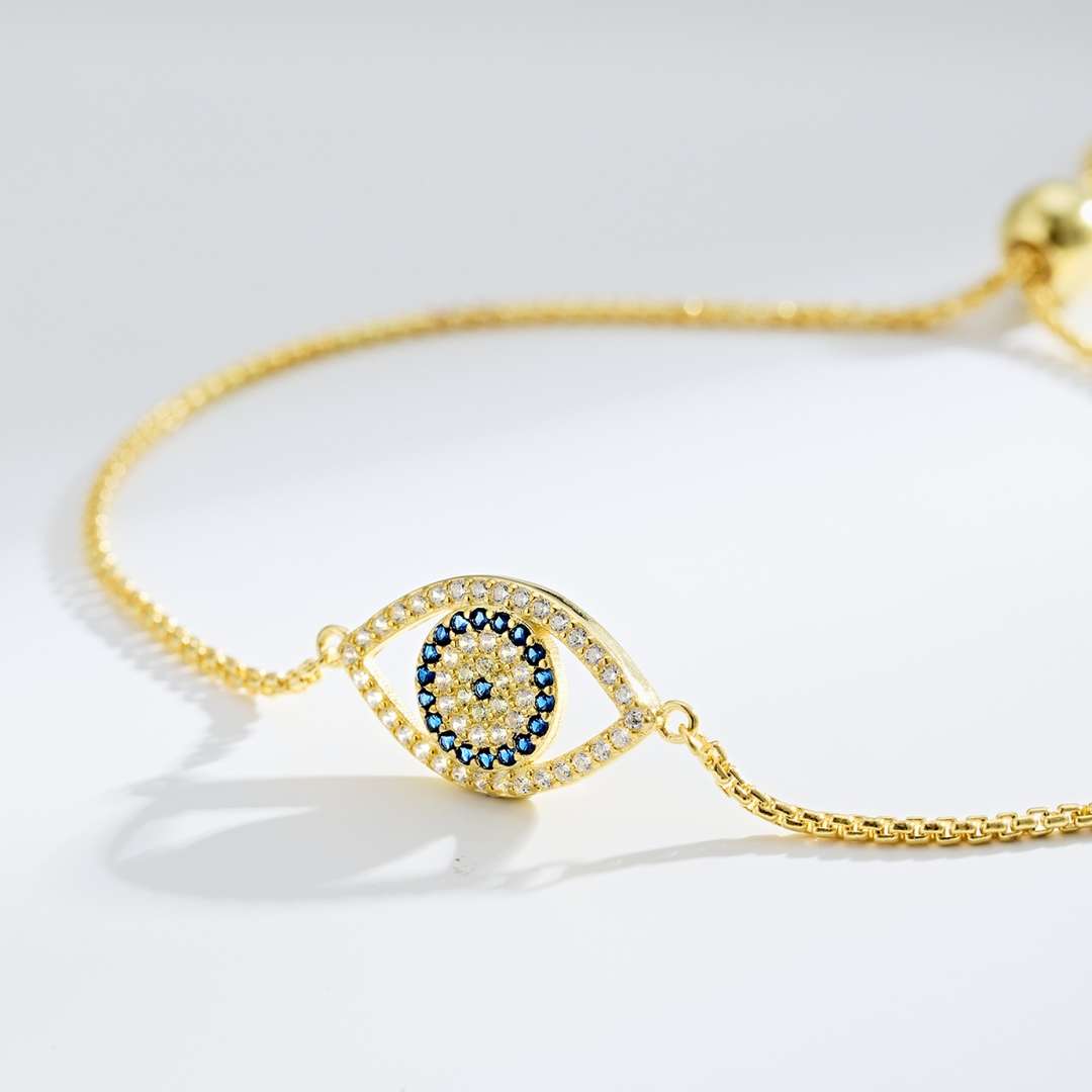 [Echo Fine ]Dazzling Eye Shape Necklace
