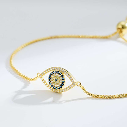 [Echo Fine ]Dazzling Eye Shape Necklace