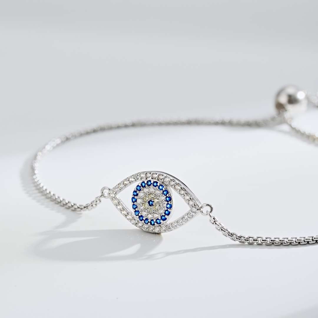 [Echo Fine ]Dazzling Eye Shape Necklace