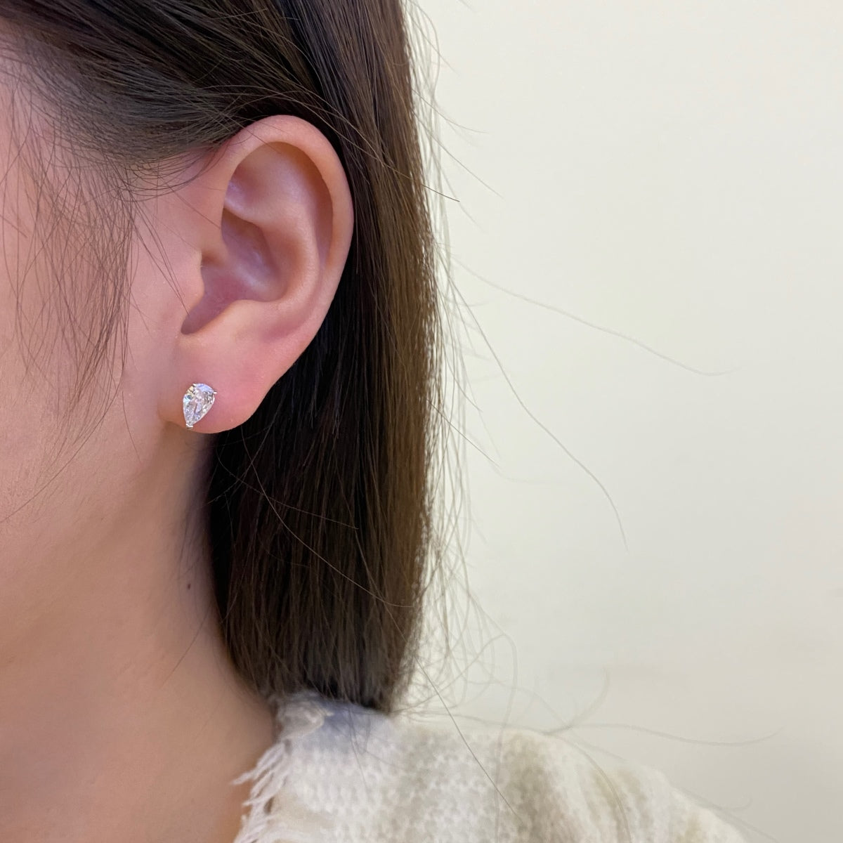 [Echo Fine ]Ornate Water Drop Shape Earrings