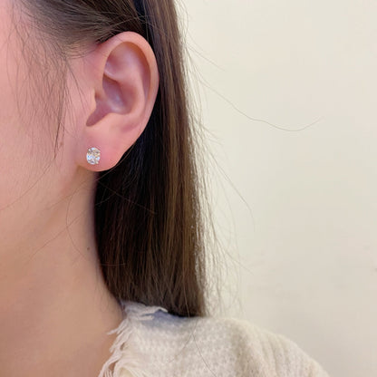 [Echo Fine ]Oval Classic Dignified Elegant Earrings