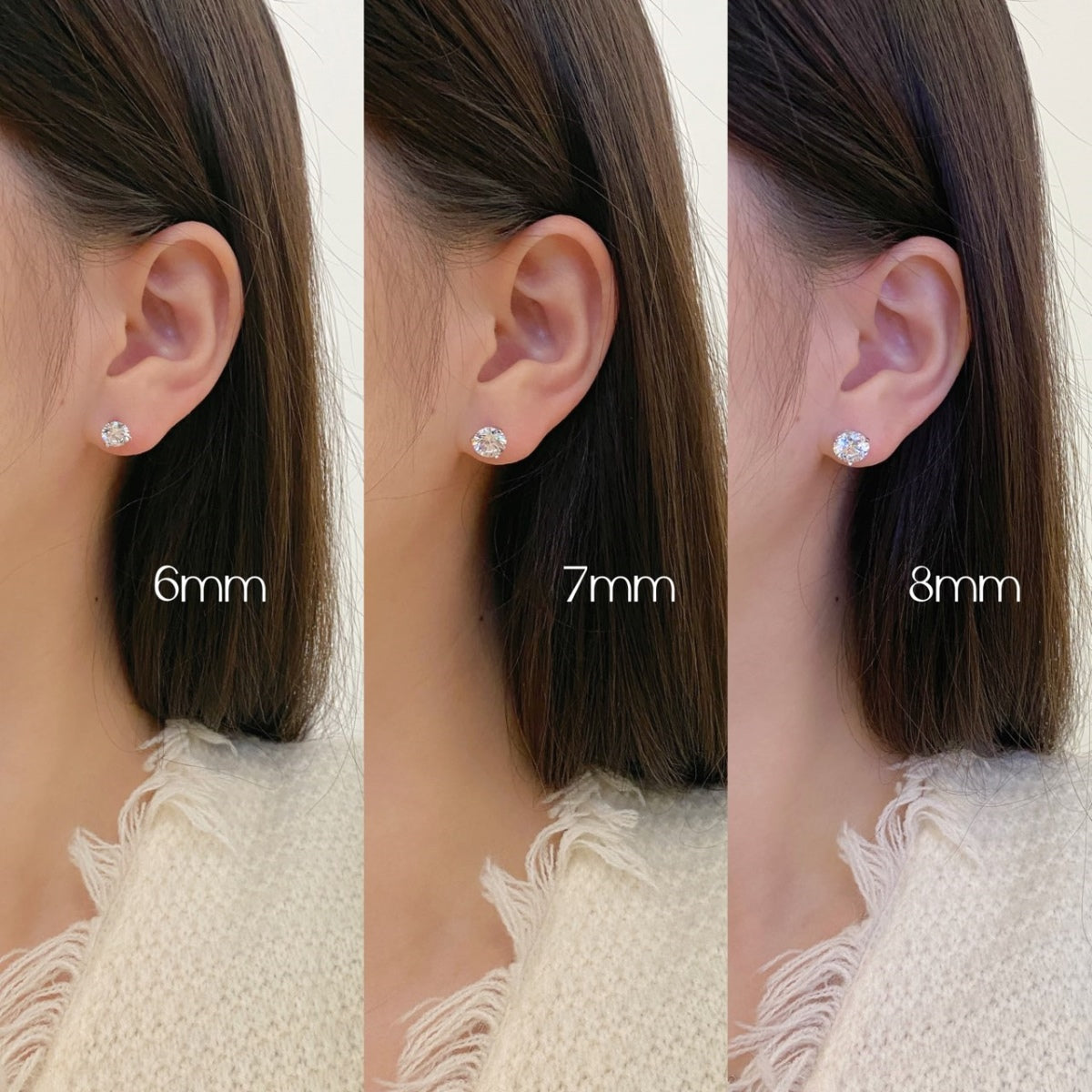 [Echo Fine ]Dainty Round Shape Earrings