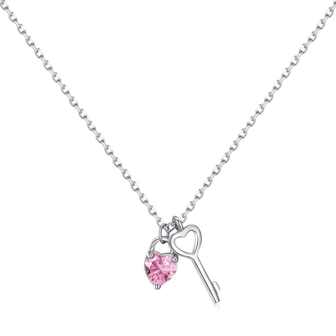 [Echo Fine ]Unique Heart Shape Key Pendent Necklace