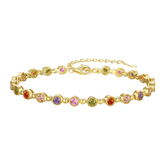 [Echo Fine ]Sparkling Exquisite Round Cut Party Bracelet
