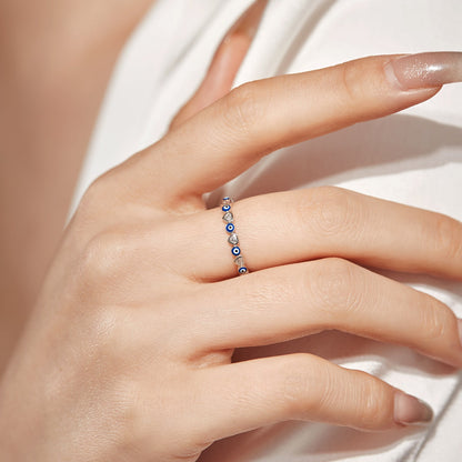 [Echo Fine ]Radiant Colorful Round Shape Daily Ring