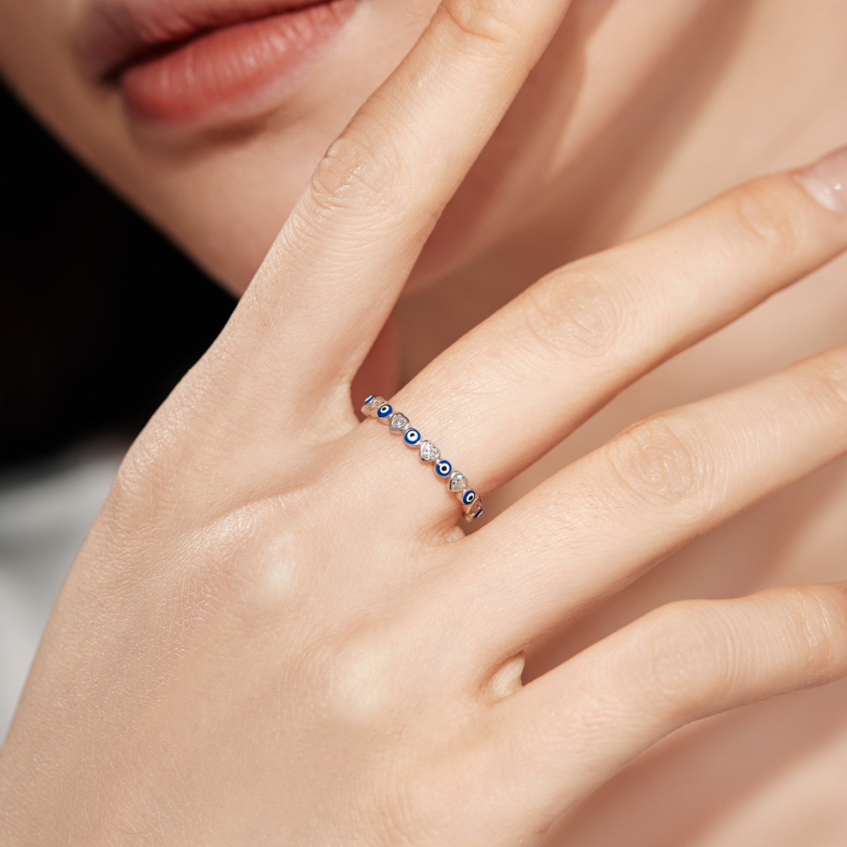 [Echo Fine ]Radiant Colorful Round Shape Daily Ring