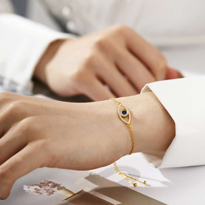 [Echo Fine ]Devil's Eye Hollow Design Bracelet