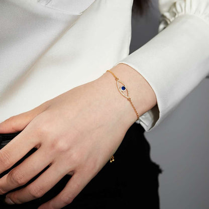 [Echo Fine ]Devil's Eye Hollow Design Bracelet