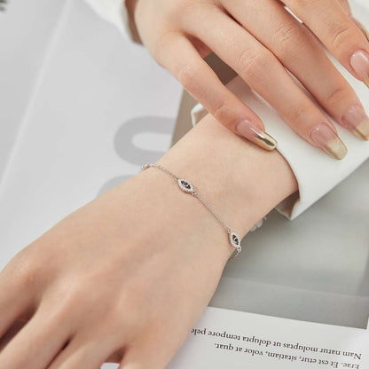 [Echo Fine ]Evil Eye Shape Pendent Necklace