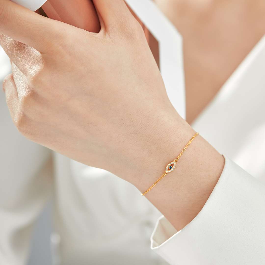 [Echo Fine ]Evil Eye Shape Necklace