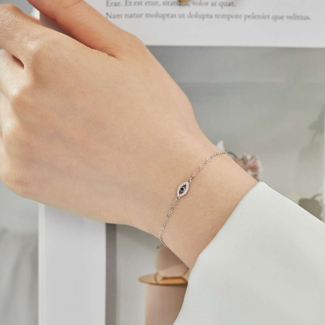 [Echo Fine ]Evil Eye Shape Necklace