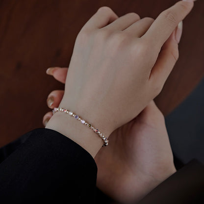 [Echo Fine ]Sparkling Exquisite Round Cut Party Bracelet