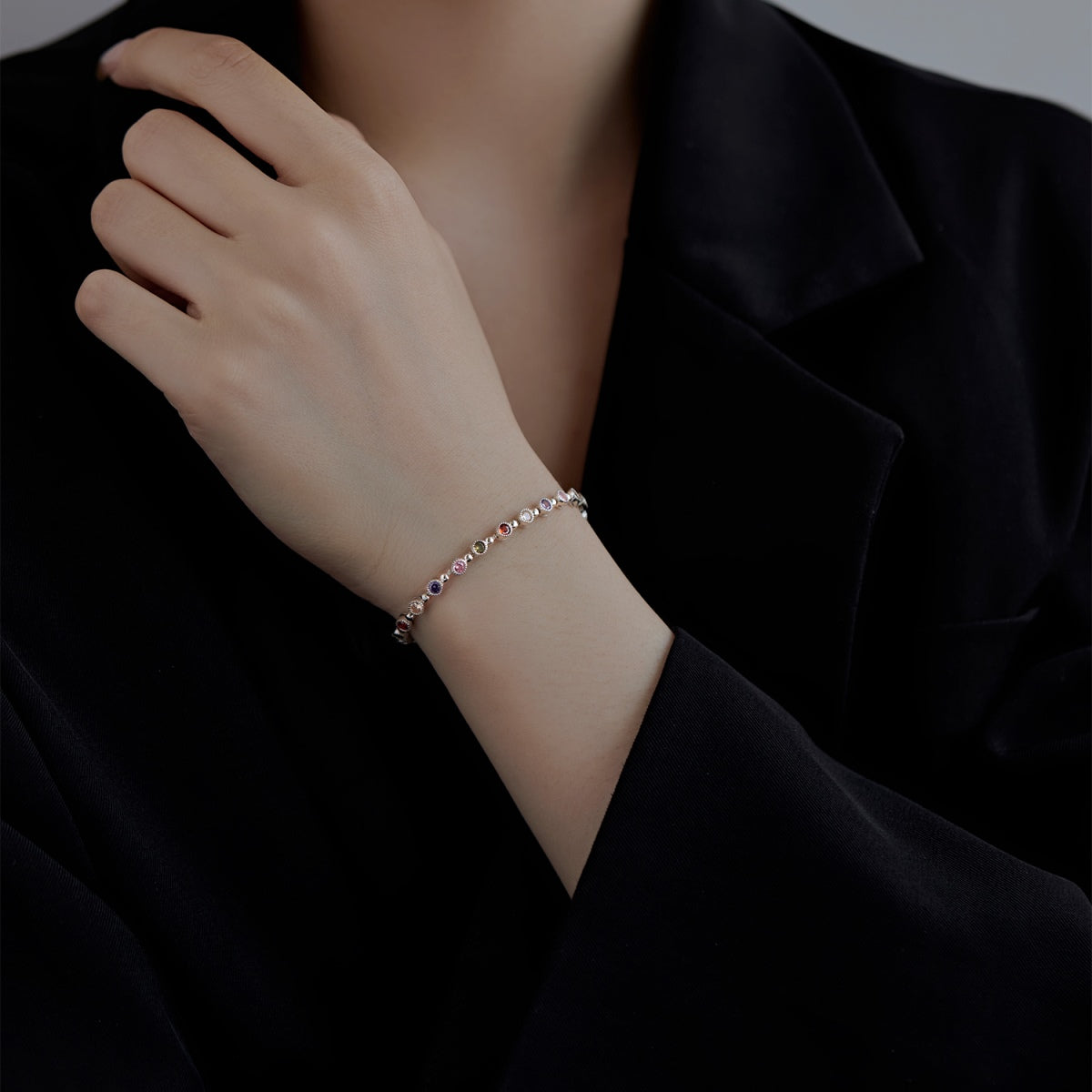 [Echo Fine ]Sparkling Exquisite Round Cut Party Bracelet