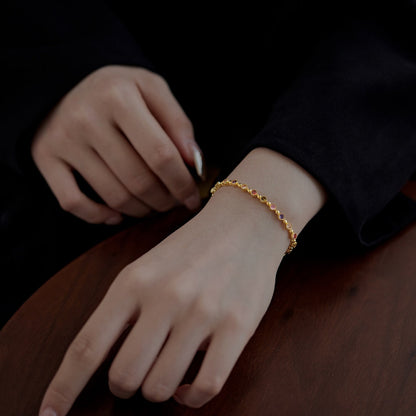[Echo Fine ]Sparkling Exquisite Round Cut Party Bracelet